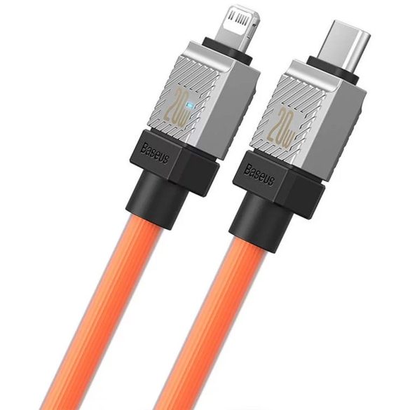 BASEUS kábel Type-C kábel Apple Lightning 8-tűs CoolPlay gyors töltés 20W 1m narancssárga CAKW000007