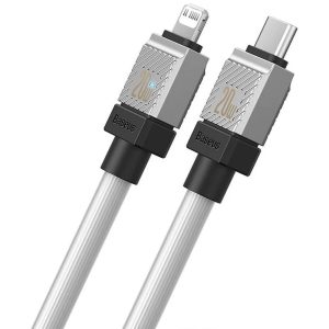 BASEUS kábel Type-C kábel Apple Lightning 8-pin CoolPlay gyors töltés 20W 2m fehér CAKW000102