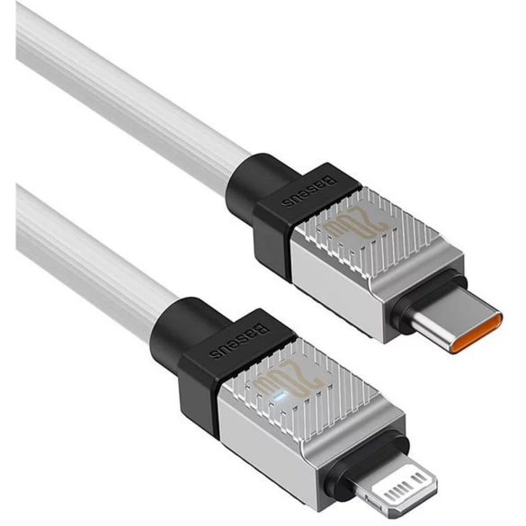BASEUS kábel Type-C kábel Apple Lightning 8-pin CoolPlay gyors töltés 20W 2m fehér CAKW000102