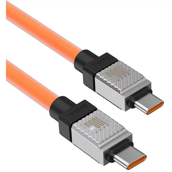 BASEUS kábel Type-C Type-C CoolPlay gyors töltés 100W 2m narancssárga CAKW000307