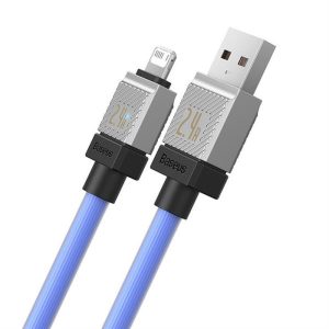 BASEUS kábel USB és Apple Lightning 8-pin CoolPlay 2,4A 1m kék CAKW000403