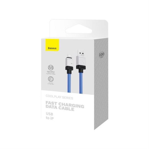 BASEUS kábel USB és Apple Lightning 8-pin CoolPlay 2,4A 1m kék CAKW000403