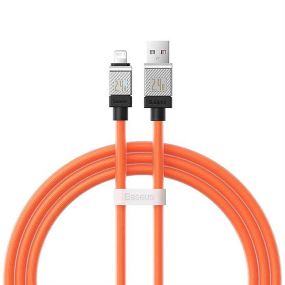 BASEUS kábel USB és Apple Lightning 8-pin CoolPlay 2,4A 1m narancssárga CAKW000407