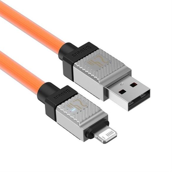 BASEUS kábel USB és Apple Lightning 8-pin CoolPlay 2,4A 1m narancssárga CAKW000407