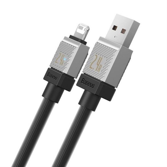 BASEUS kábel USB és Apple Lightning 8-pin CoolPlay 2,4A 2m fekete CAKW000501