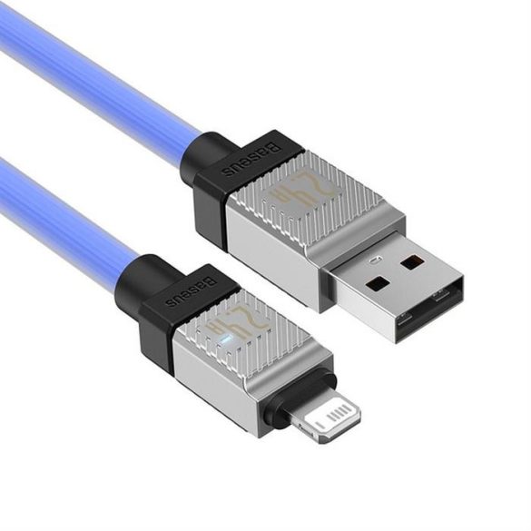 BASEUS kábel USB és Apple Lightning 8-pin CoolPlay 2,4A 2m kék CAKW000503