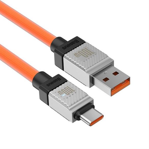 BASEUS kábel USB Type-Cra CoolPlay gyors töltés 100W 1m narancssárga CAKW000607