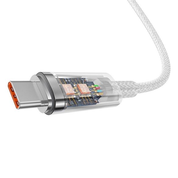 BASEUS kábel USB Type-C Power Delivery Explorer 100W 1m fehér CATS010402