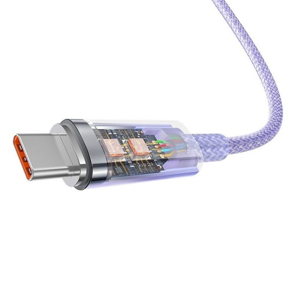 BASEUS kábel USB-Type-C Power Delivery Explorer 100W 2m lila CATS010505