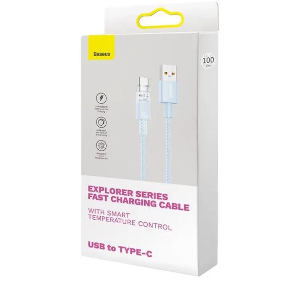 BASEUS kábel USB-Type-C Power Delivery Explorer 100W 2m kék CATS010503