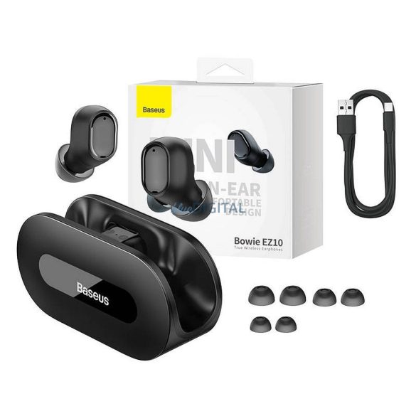 BASEUS True Wireless fülhallgató Bowie EZ10 fekete A00054300116-Z1