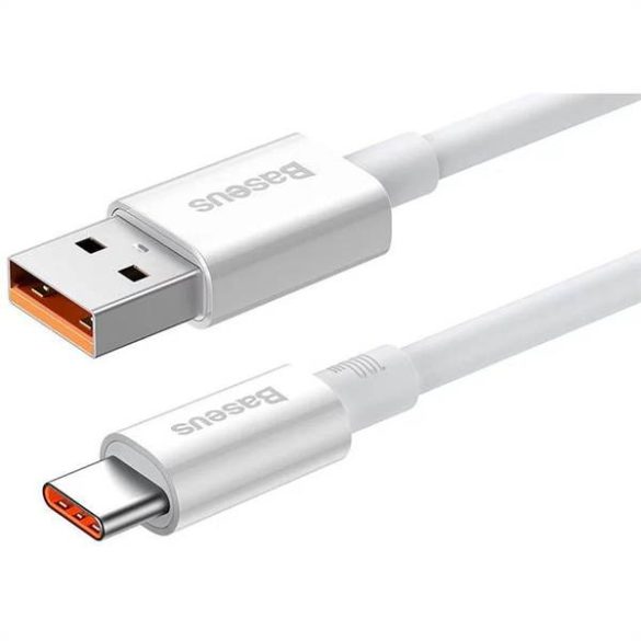 BASEUS kábel USB A - Type-C PD 100W 1m fehér 