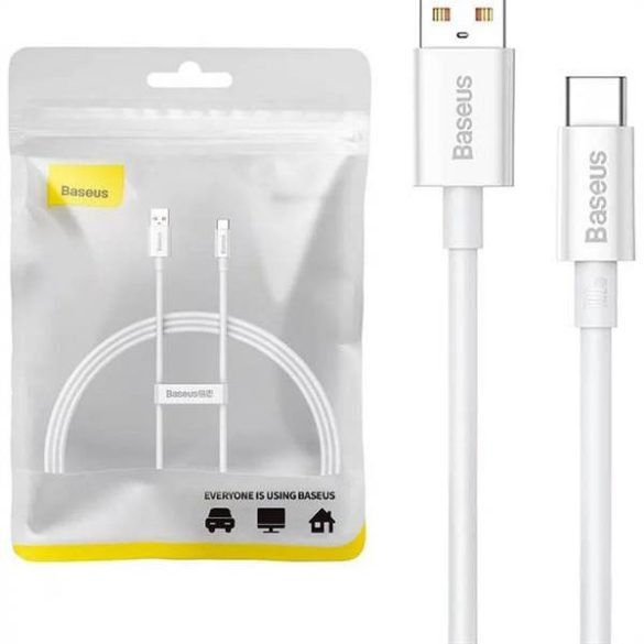BASEUS kábel USB A - Type-C PD 100W 1m fehér 