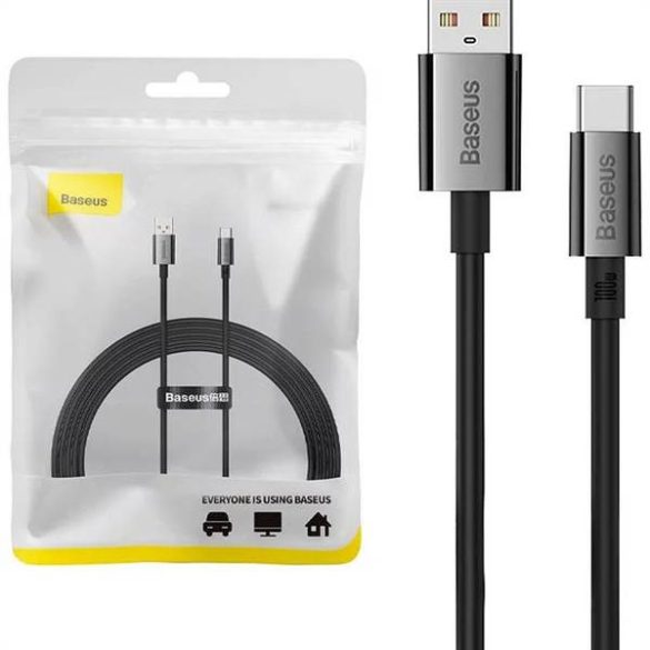 BASEUS kábel USB A - Type-C PD 100W 2m fekete