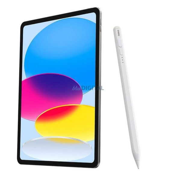 Baseus Smooth Writing 2 aktív érintőceruza LED kijelzőve + Type-C kábel) 130 mAh - fehér