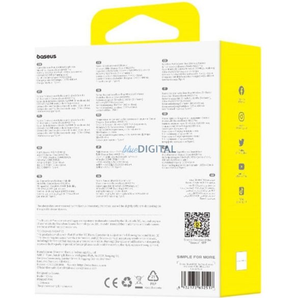 Baseus MA20 Pro TWS Bluetooth vezeték nélküli fülhallgató ANC - fekete