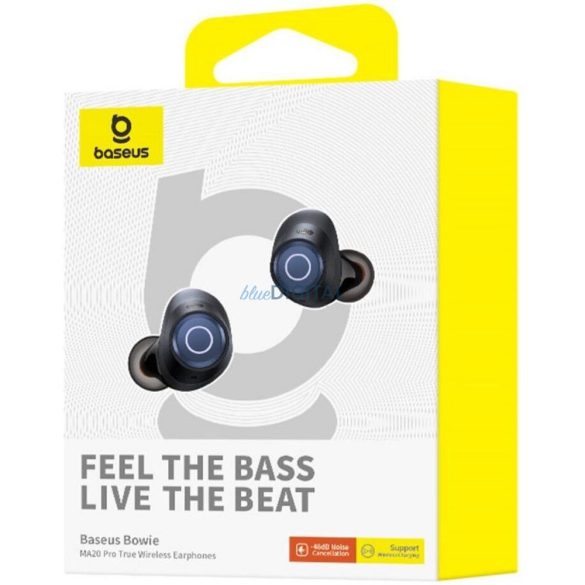 Baseus MA20 Pro TWS Bluetooth vezeték nélküli fülhallgató ANC - fekete