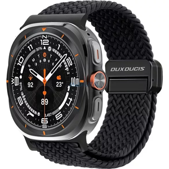 DUX DUCIS szíj MIXTURE PRO rugalmas fonott szíj Samsung Watch 47 mm-es szürke