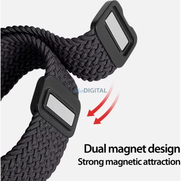 DUX DUCIS szíj MIXTURE PRO rugalmas fonott szíj Samsung Watch 47 mm-es szürke