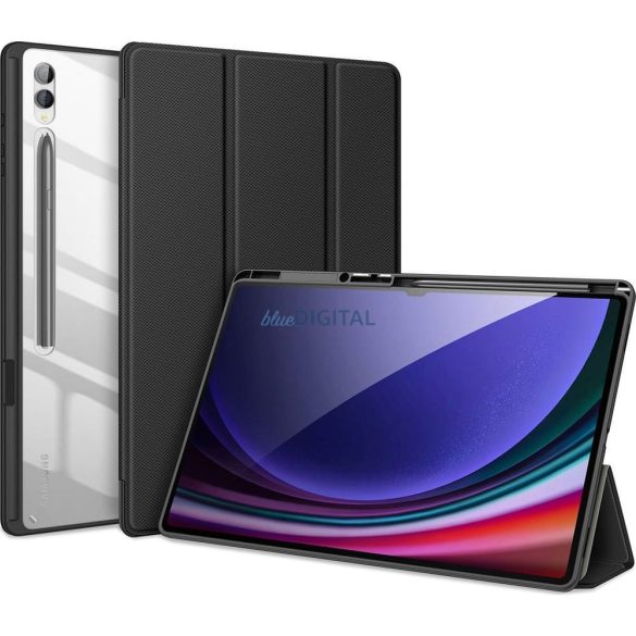 Dux Ducis Toby könyvtok ceruzatartóval Samsung Galaxy Tab S8 Ultra/S9 Ultra/S10 Ultra - fekete