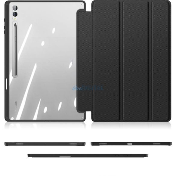 Dux Ducis Toby könyvtok ceruzatartóval Samsung Galaxy Tab S8 Ultra/S9 Ultra/S10 Ultra - fekete