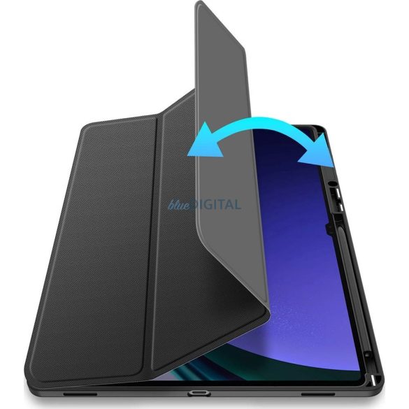 Dux Ducis Toby könyvtok ceruzatartóval Samsung Galaxy Tab S8 Ultra/S9 Ultra/S10 Ultra - fekete