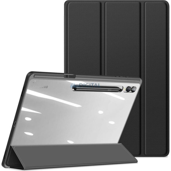 Dux Ducis Toby könyvtok ceruzatartóval Samsung Galaxy Tab S8 Ultra/S9 Ultra/S10 Ultra - fekete