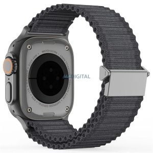 Dux Ducis YC Nylon csereszíj Apple Watch 38 / 40 / 41 mm - sötétszürke