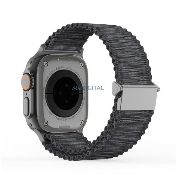 Dux Ducis YC Nylon csereszíj Apple Watch 42 / 44 / 45 / 49 mm - sötétszürke