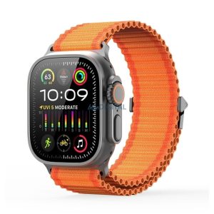 Dux Ducis YC Nylon csereszíj Apple Watch 42 / 44 / 45 / 49 mm - narancssárga