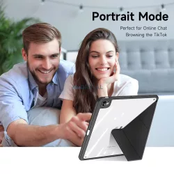   Dux Ducis Magi könyvtok tolltartóval iPad Air 6 11" - fekete