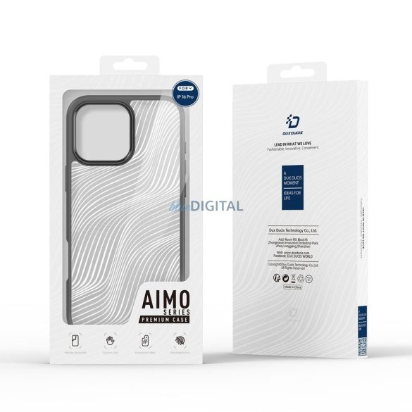 Dux Ducis Aimo Mag MagSafe-kompatibilis tok iPhone 16 Pro - fekete