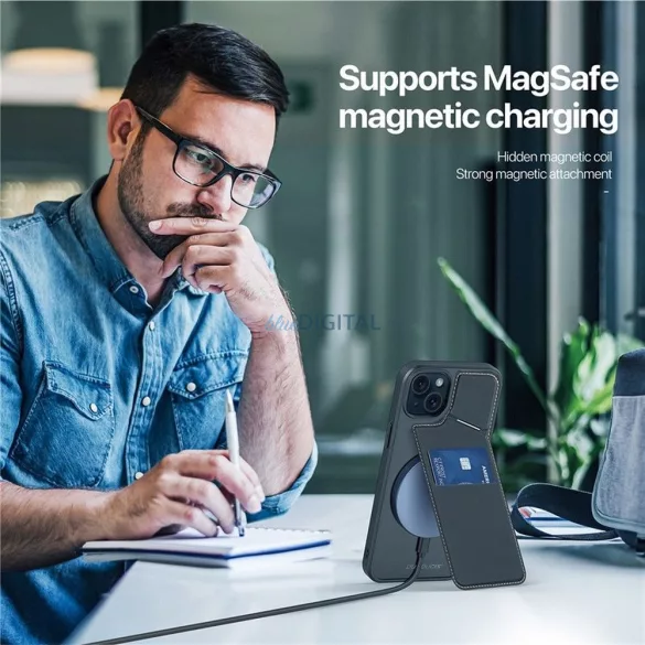 DUX DUCIS Rafi II Mag - hátlapi tok kitámasztóval Magsafe kompatibilis iPhone 15 Plus