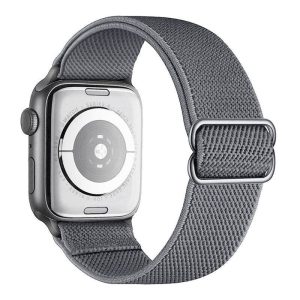 DUX DUCIS Mixture Pro - nyújtható fonott szíj Apple Watch 42/ 44/ 45/ 49mm éjfél