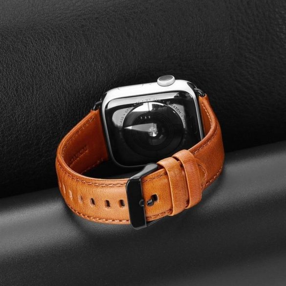 DUX DUCIS YA - valódi bőr szíj Apple Watch 38/ 40/ 41mm barna