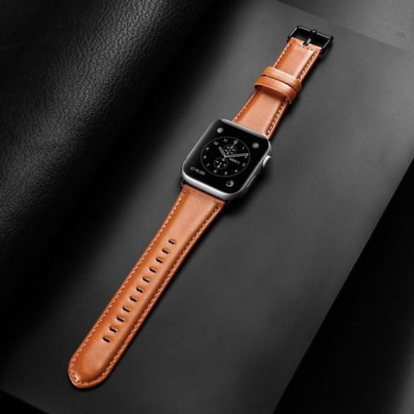 DUX DUCIS YA - valódi bőr szíj Apple Watch 38/ 40/ 41mm barna