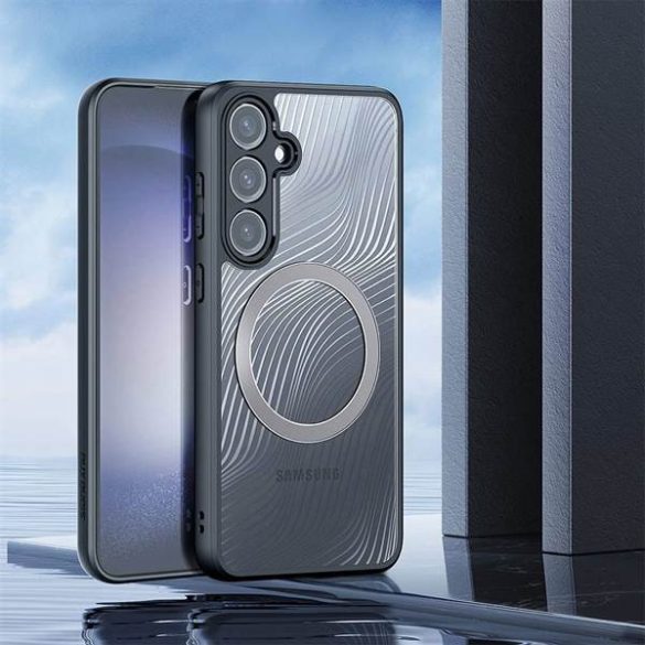 DUX DUCIS Aimo Mag - Tartós hátlap MagSafe kompatibilis Samsung Galaxy S24 fekete tok