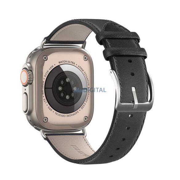 DUX DUCIS YS - bőrszíj Apple Watch 38/40/41mm fekete