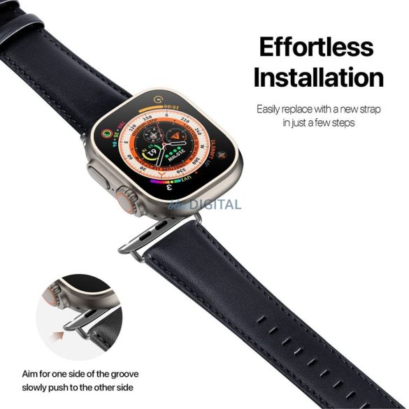 DUX DUCIS YS - bőrszíj Apple Watch 38/40/41mm kék