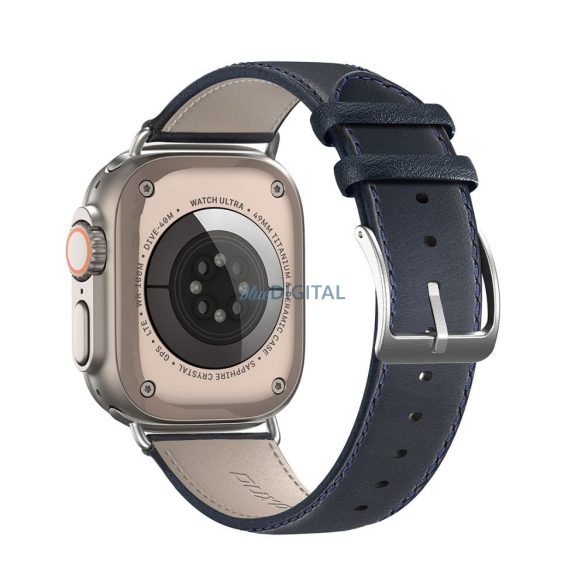 DUX DUCIS YS - bőrszíj Apple Watch 42/44/45/49mm kék