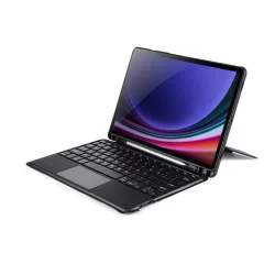   DUX DUCIS DK összecsukható tok vezeték nélküli billentyűzettel a SAMSUNG Tab S9, fekete