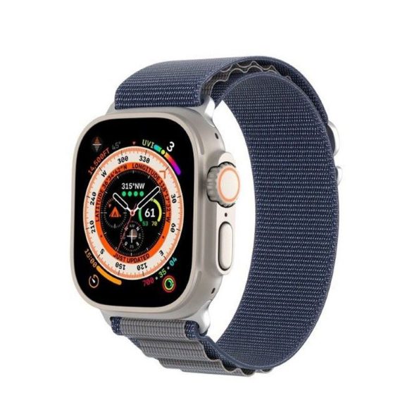 DUX DUCIS GS - szőtt nejlon szíj Apple Watch 42/ 44/ 45/ 49mm kék