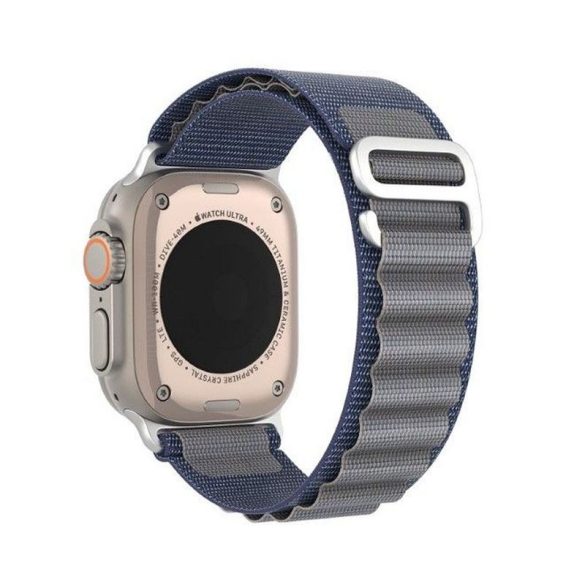 DUX DUCIS GS - szőtt nejlon szíj Apple Watch 42/ 44/ 45/ 49mm kék