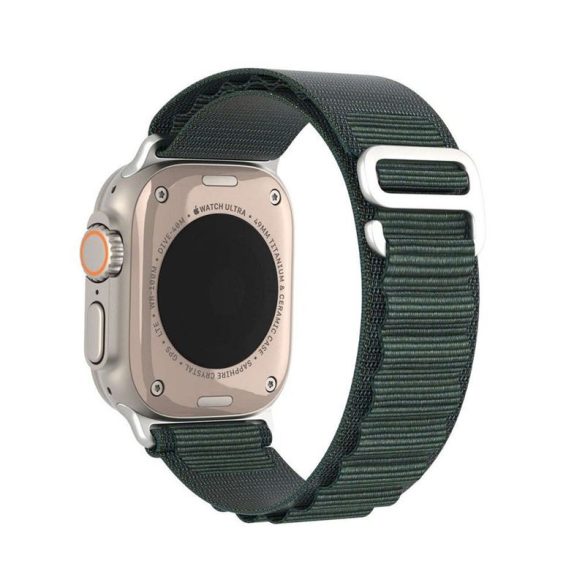 DUX DUCIS GS - szőtt nejlon szíj Apple Watch 42/ 44/ 45/ 49mm olívazöld