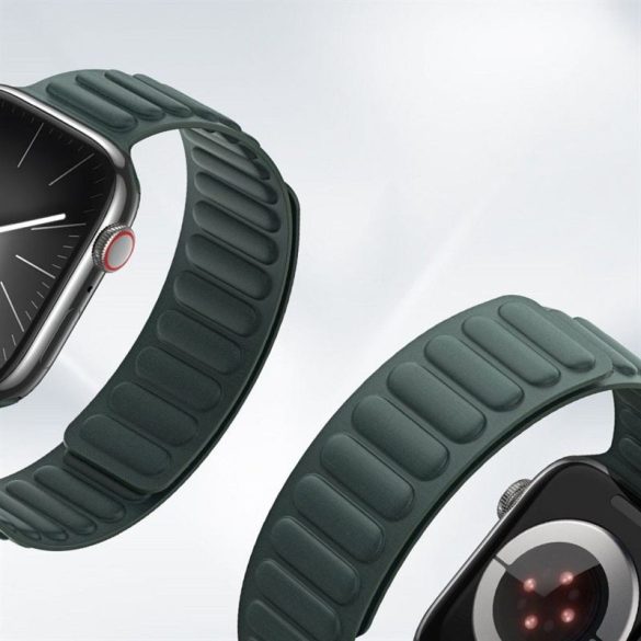 DUX DUCIS BL - finom szövött mágneses szíj Apple Watch 42/ 44/ 45mm zöld