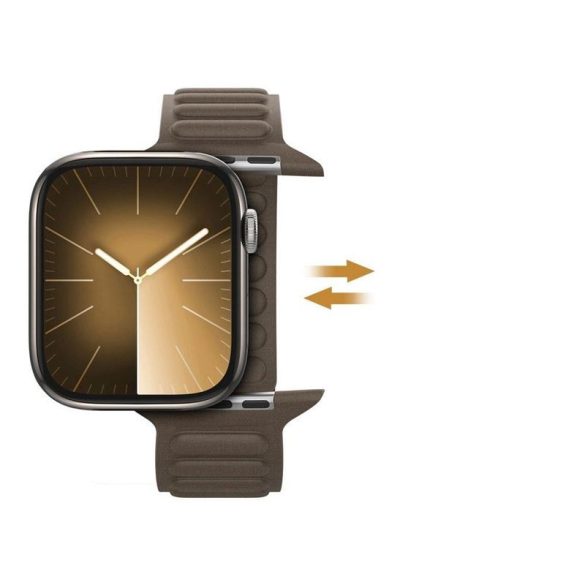 DUX DUCIS BL - finom szövött mágneses szíj Apple Watch 42/ 44/ 45mm taupe