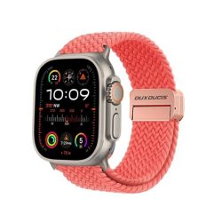   DUX DUCIS Mixture Pro - nyújtható fonott szíj Apple Watch 38/ 40/ 41mm guava