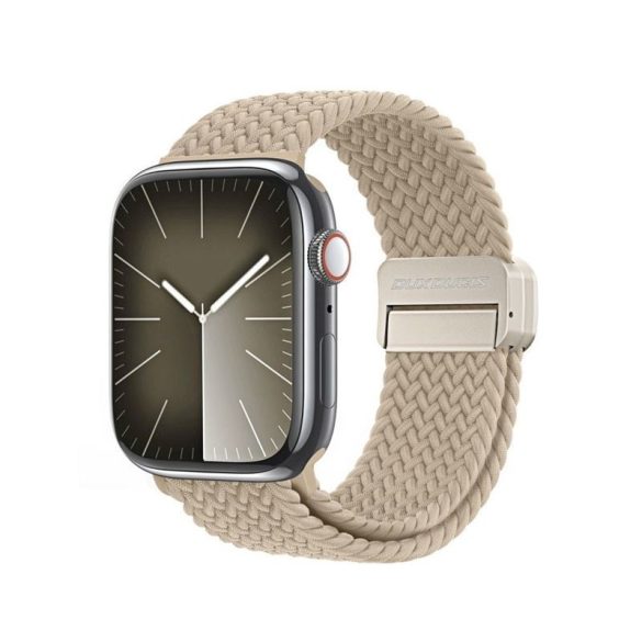 DUX DUCIS Mixture Pro - nyújtható fonott szíj Apple Watch 38/ 40/ 41mm bézs színben