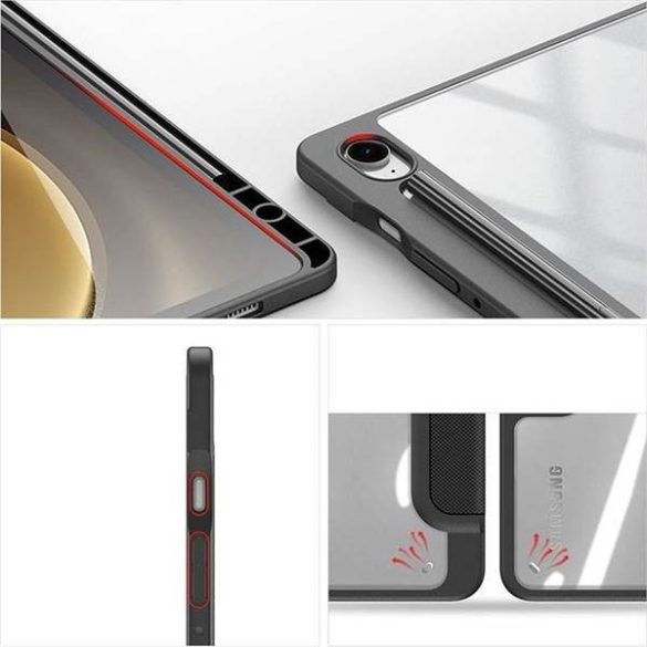 DUX DUCIS Toby - Smart Casepencil tároló Samsung Tab S9 FE fekete tok