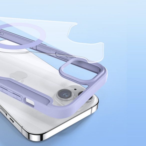 DUX DUCIS Skin X Pro - Folio tok MagSafe kompatibilis Apple iPhone 15 lila